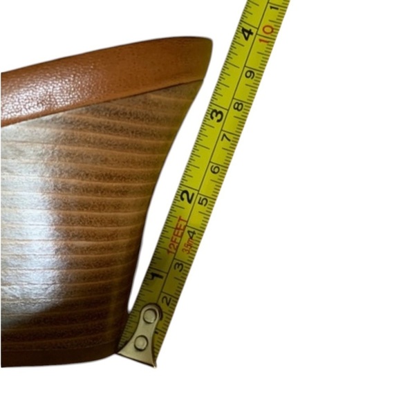 Cole Haan Air Whitney TAN Leather Slide Wedge Sandals Shoes Sz 7.5 B NEW - Picture 6 of 6